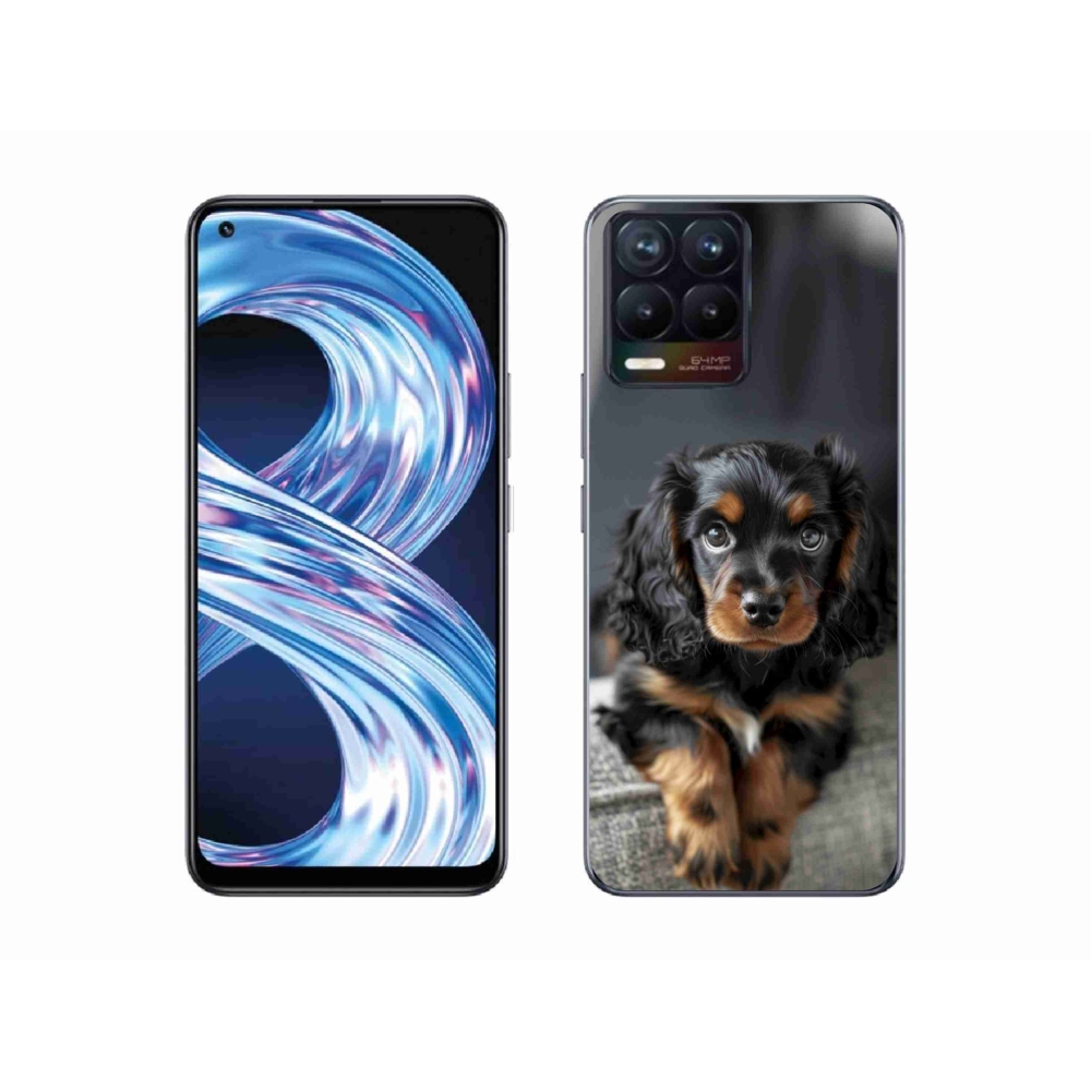 mmCase gél tok a Realme 8 Pro-hoz – aranyos, hosszúszőrű tacskó