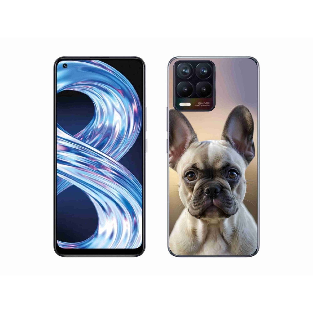 mmCase gél tok a Realme 8 Pro-hoz – aranyos francia buldog