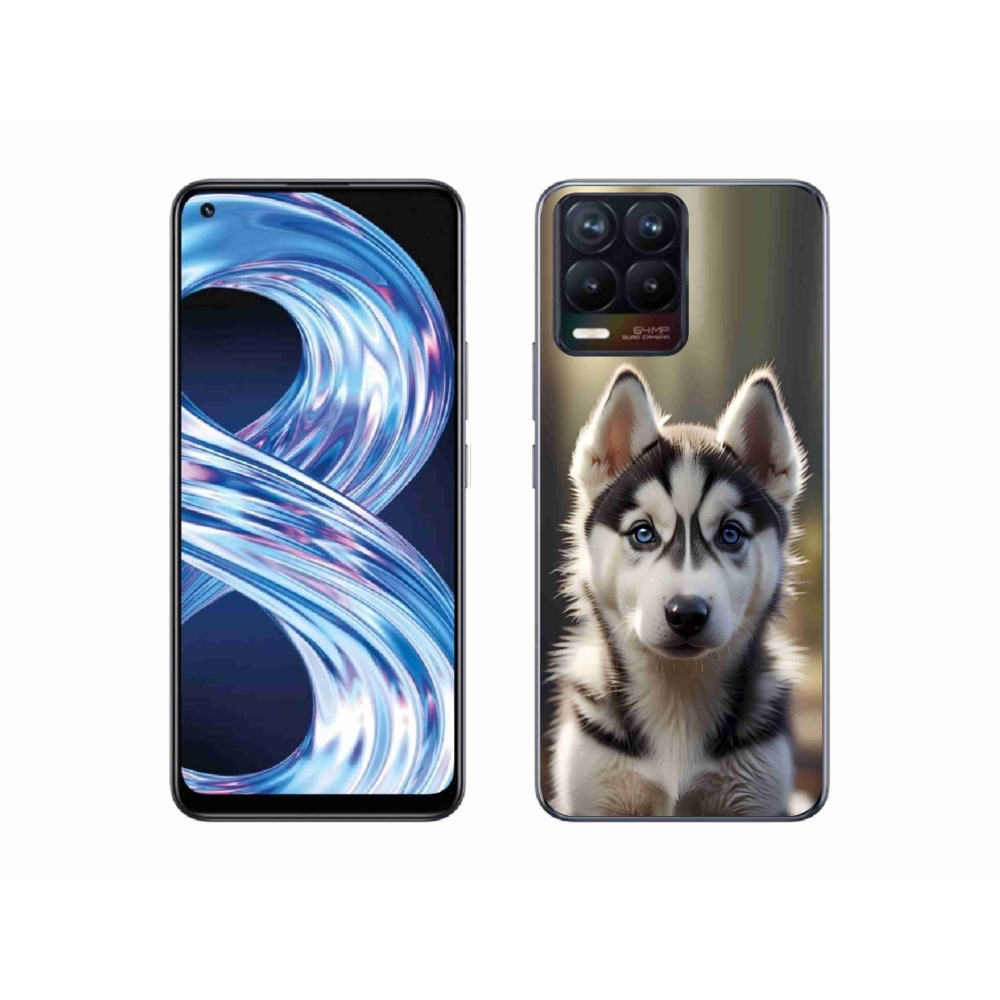 mmCase gél tok a Realme 8 Pro-hoz – aranyos szibériai husky