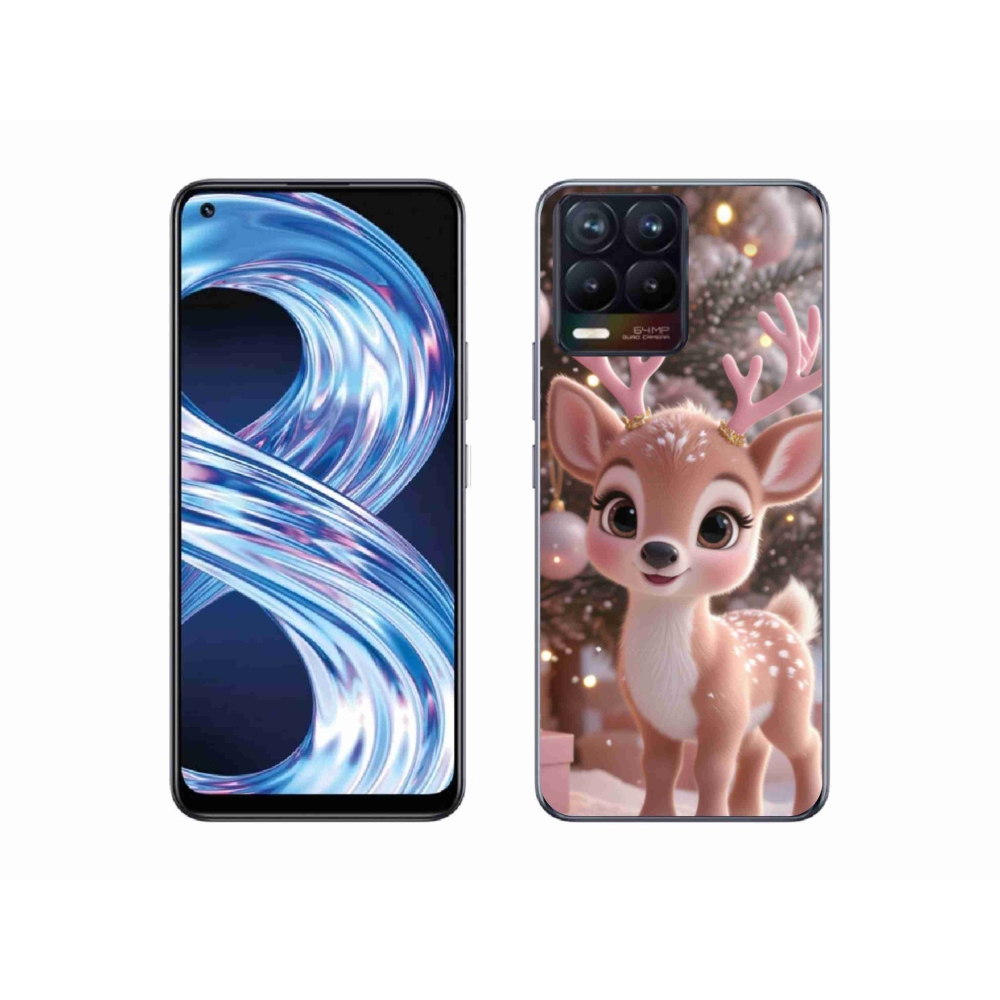 mmCase géltok a Realme 8 Pro-hoz – aranyos rénszarvas