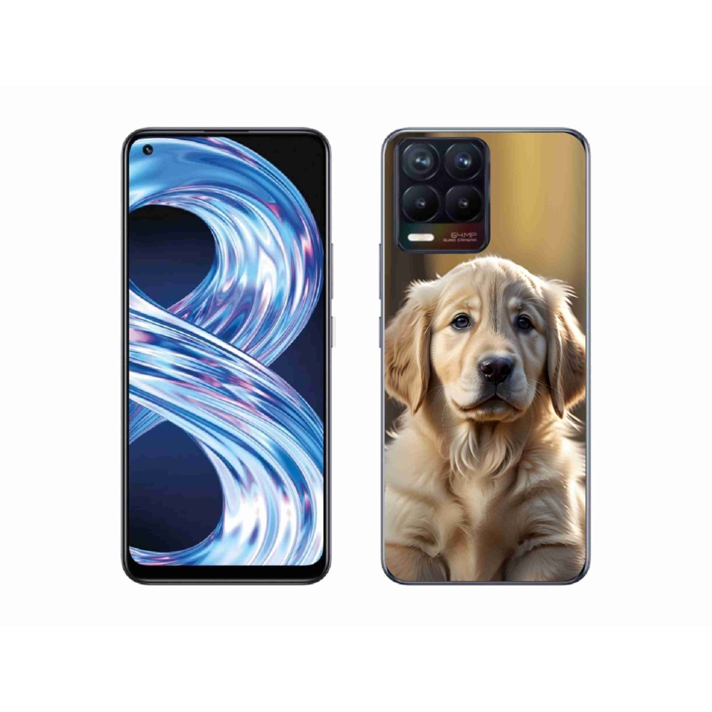 mmCase géltok a Realme 8 Pro-hoz – aranyos arany retriever