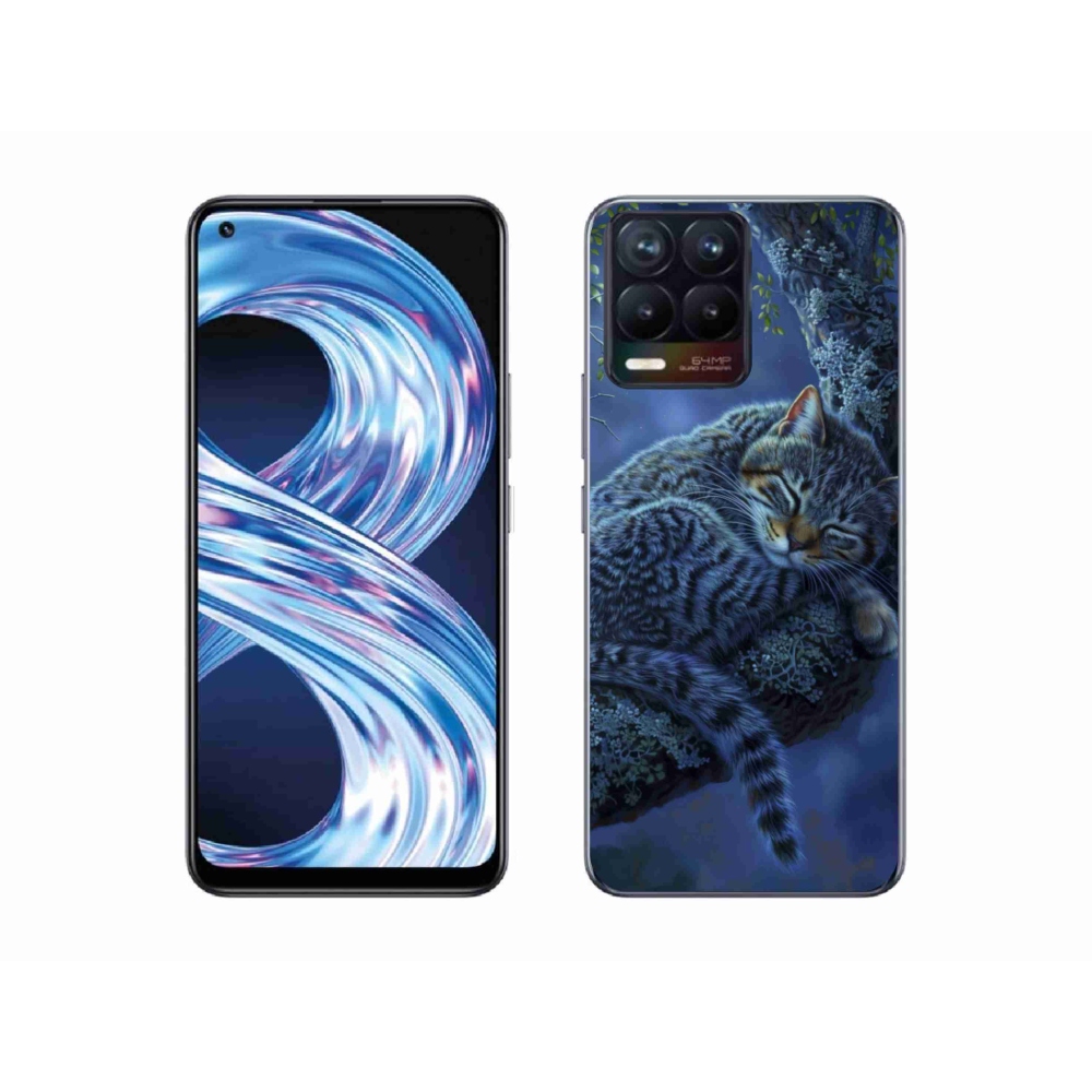 mmCase géltok a Realme 8 Pro-hoz – alvó macska