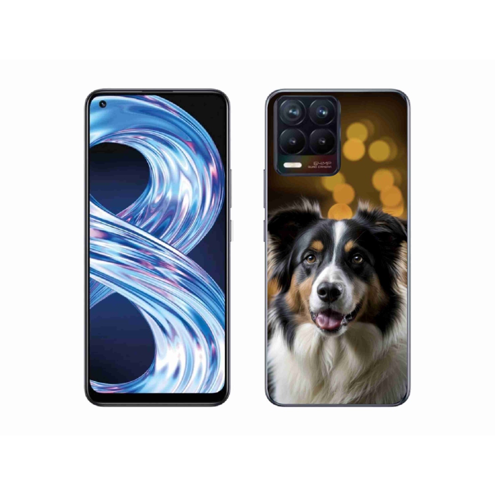 mmCase gél tok a Realme 8 Pro-hoz – mosolygós ausztrál juhászkutya