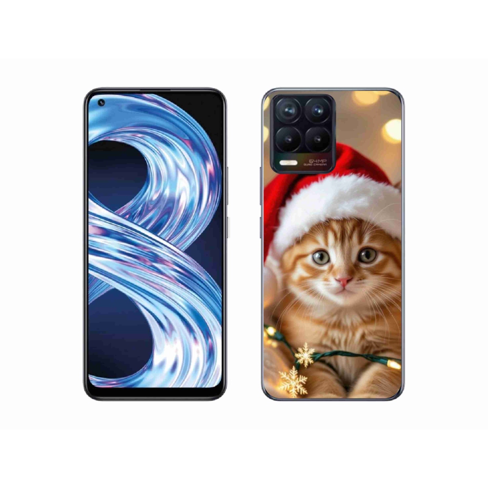 mmCase gél tok a Realme 8 Pro-hoz – karácsonyi cica