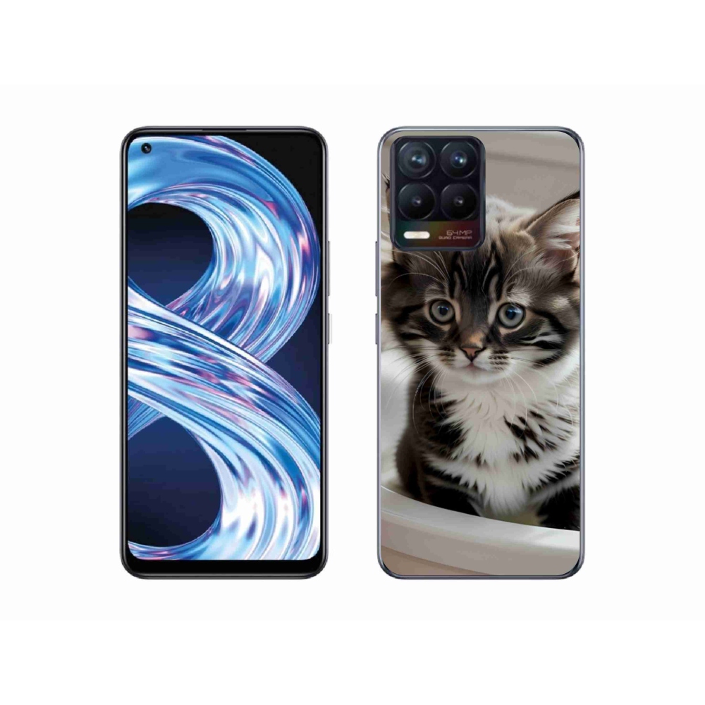 mmCase gél tok a Realme 8 Pro-hoz – kíváncsi cica