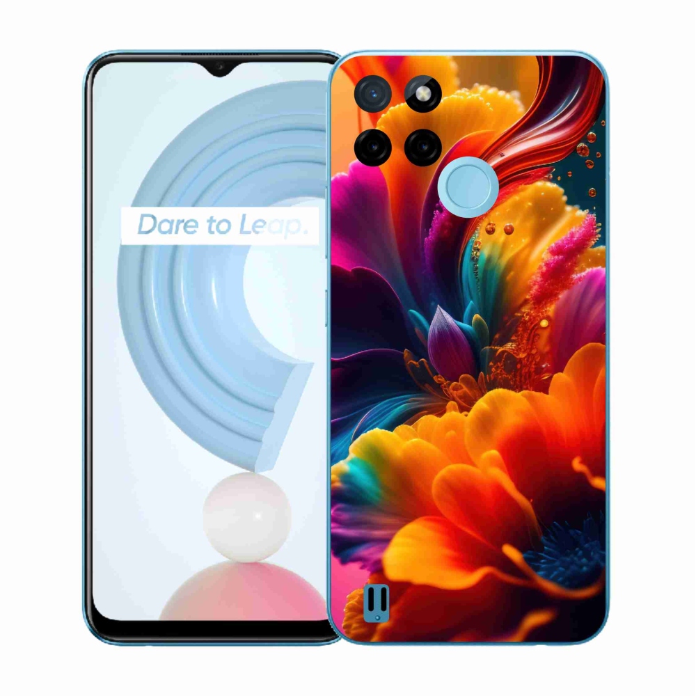 Gél védőburkolat mmCase a Realme C21Y/C25Y készülékhez - absztrakt motívum 2