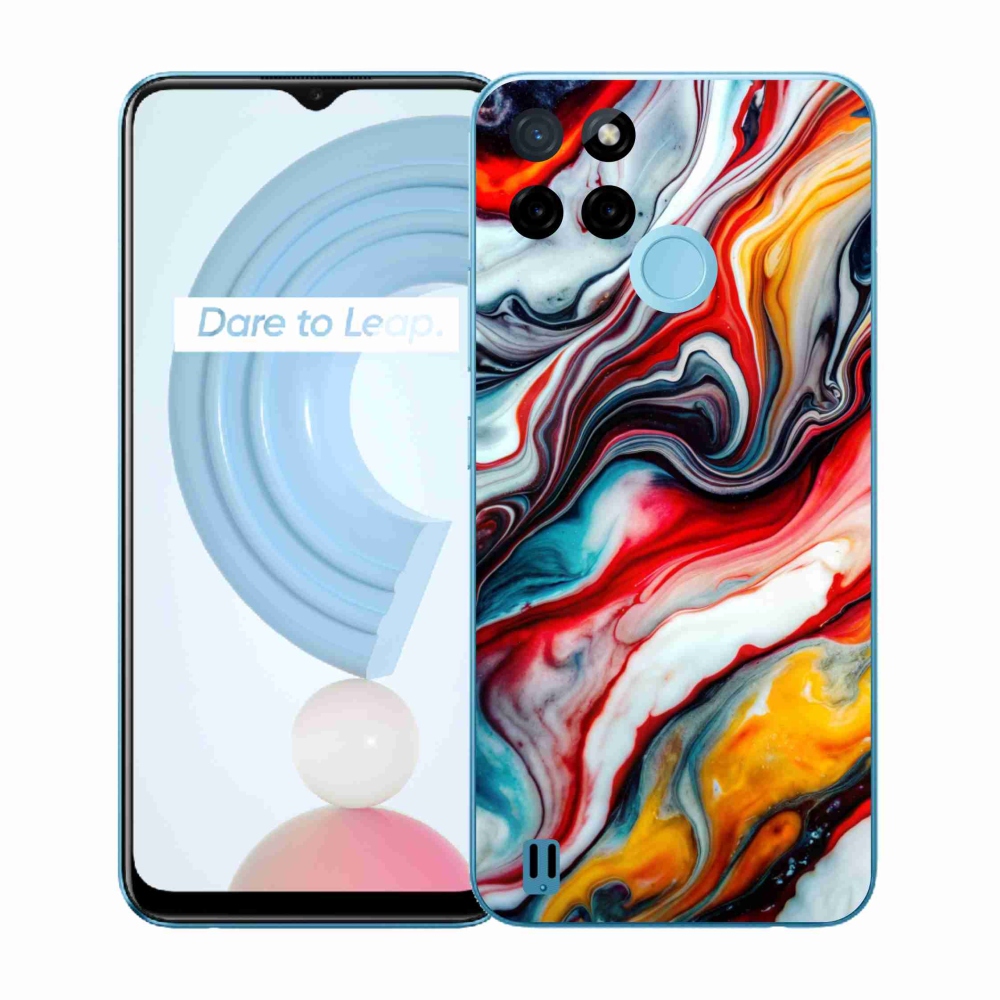 Zselés tok mmCase a Realme C21Y/C25Y készülékhez - absztrakt motívum 35