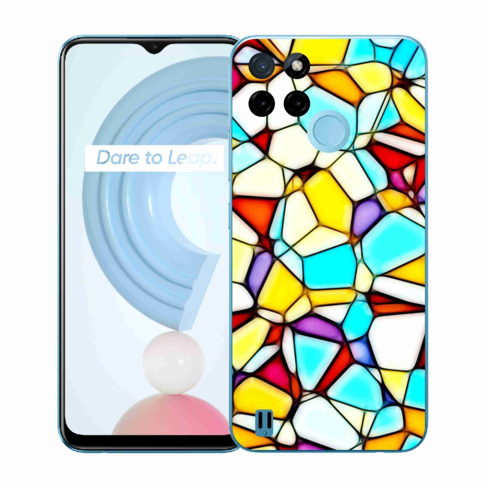 Zselés tok mmCase a Realme C21Y/C25Y készülékhez - absztrakt motívum 40