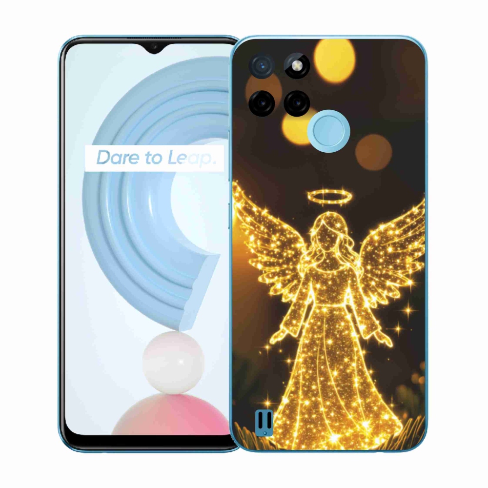 Zselés borítás mmCase a Realme C21Y/C25Y készülékhez - angyal