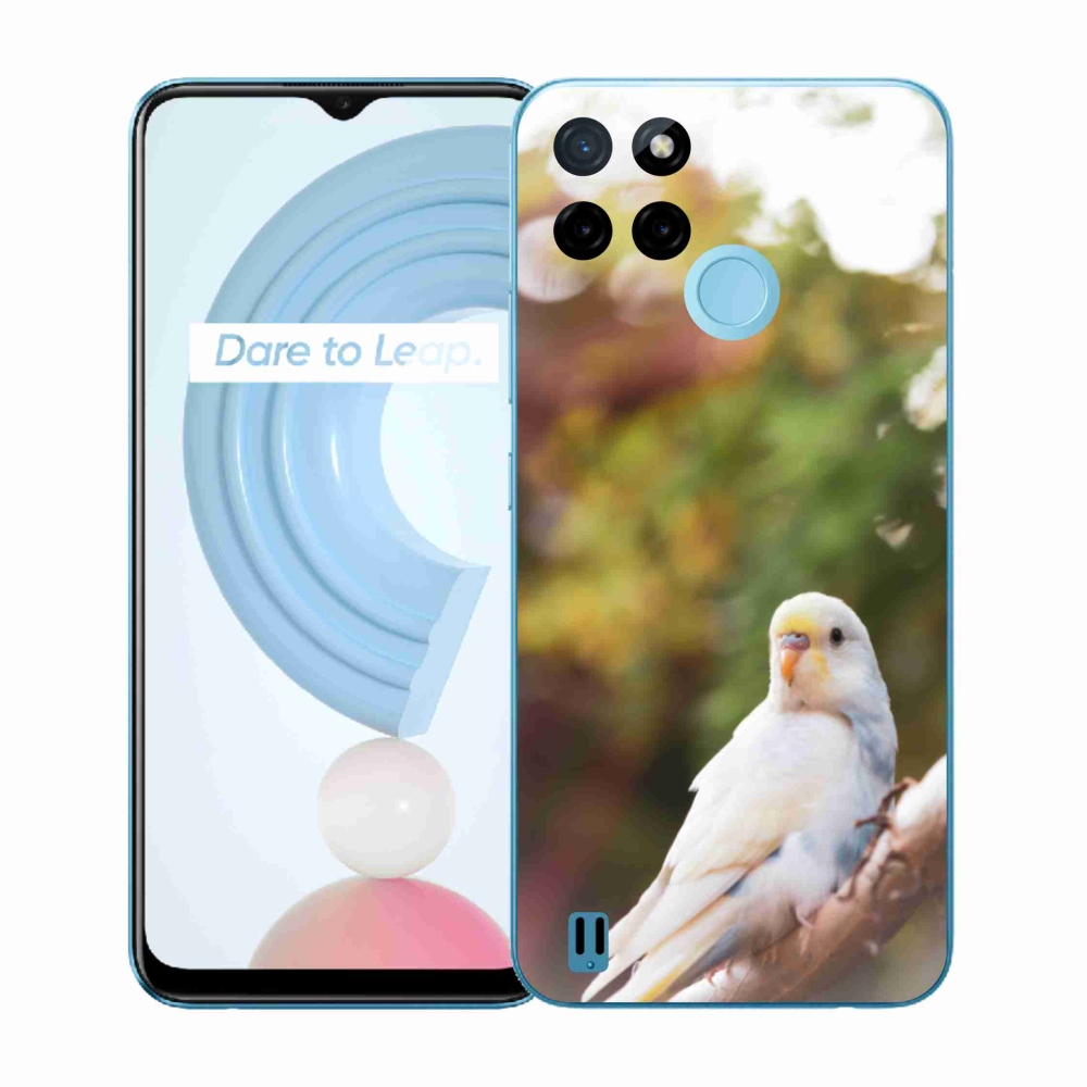 Zselés borító mmCase a Realme C21Y/C25Y készülékhez - andulka fehér