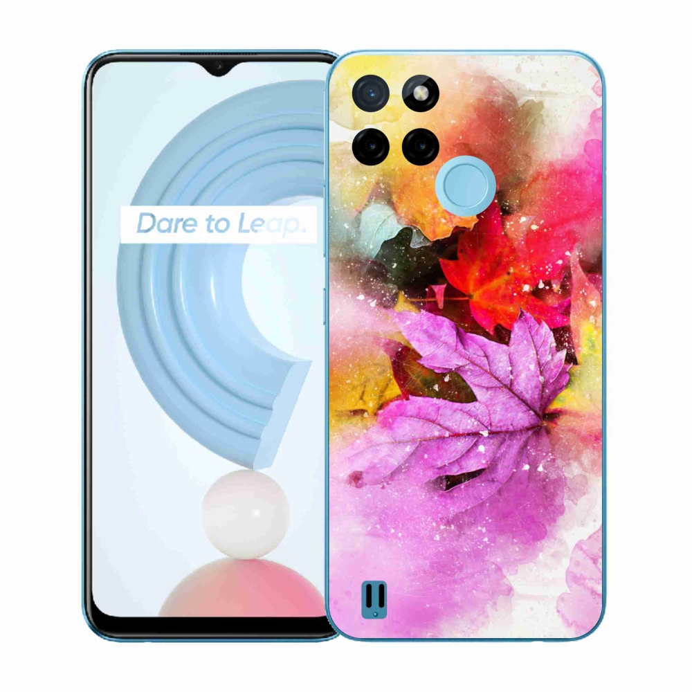 Zselés borító mmCase a Realme C21Y/C25Y készülékhez - színes lapok