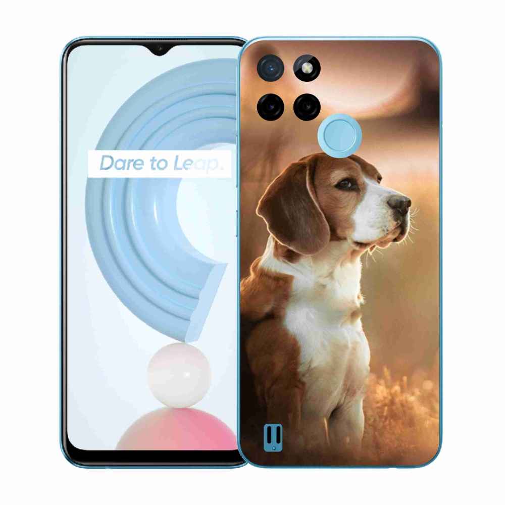 Zselés tok mmCase a Realme C21Y/C25Y készülékhez - bézs színű