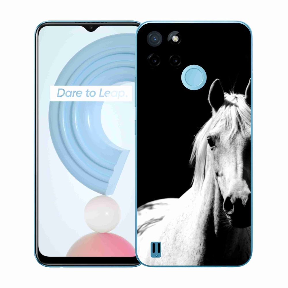 Zselés tok mmCase a Realme C21Y/C25Y készülékhez - fehér ló 5