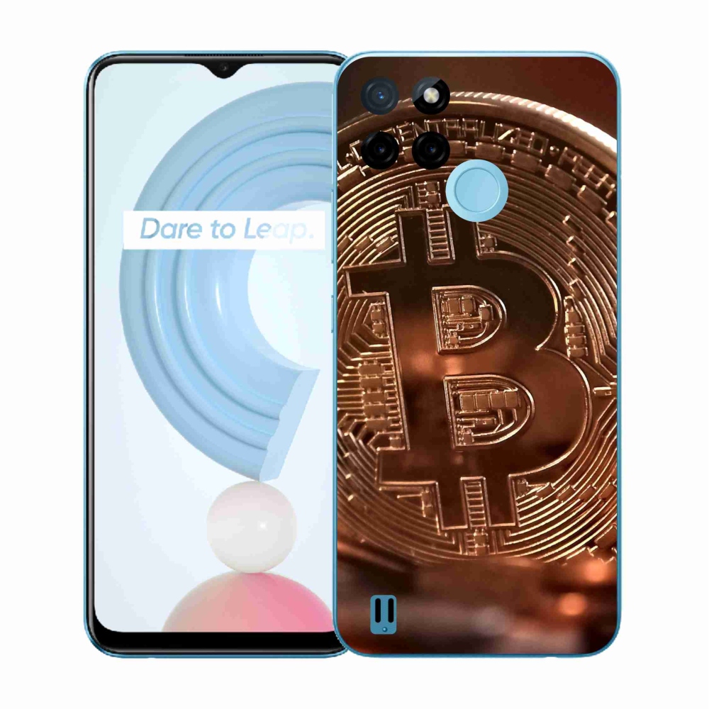 Gél borító mmCase a Realme C21Y/C25Y készülékhez - bitcoin