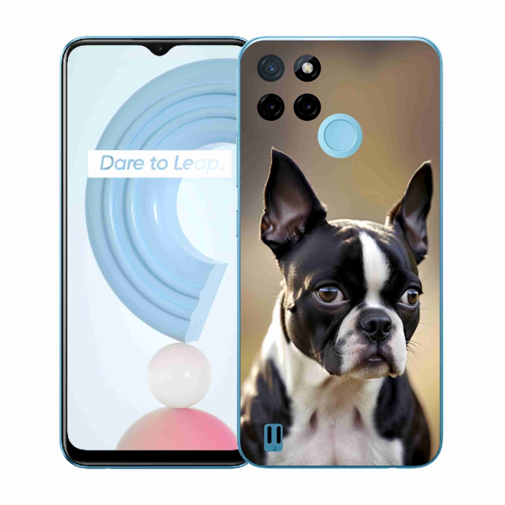 Zselés tok mmCase a Realme C21Y/C25Y készülékhez - Boston Terrier