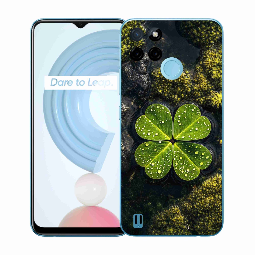 Zselés borító mmCase a Realme C21Y/C25Y készülékhez - négylevelű lóhere