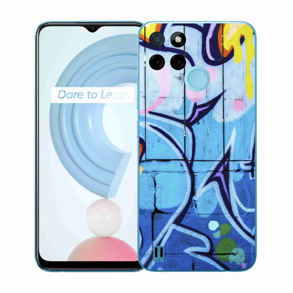 Zselés borító mmCase a Realme C21Y/C25Y készülékhez - graffiti