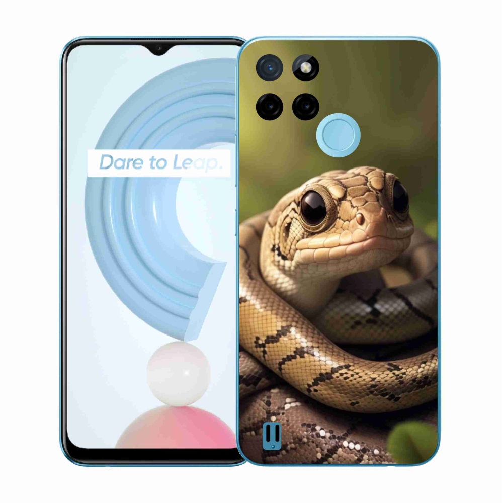 Zselés borítás mmCase a Realme C21Y/C25Y készülékhez - kígyó 1