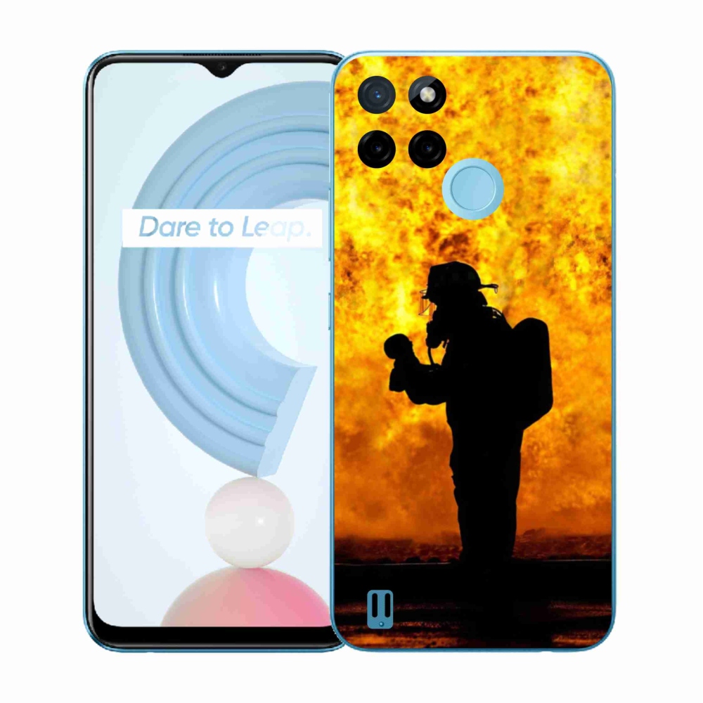 Gél borítás mmCase a Realme C21Y/C25Y készülékhez - tűzoltó