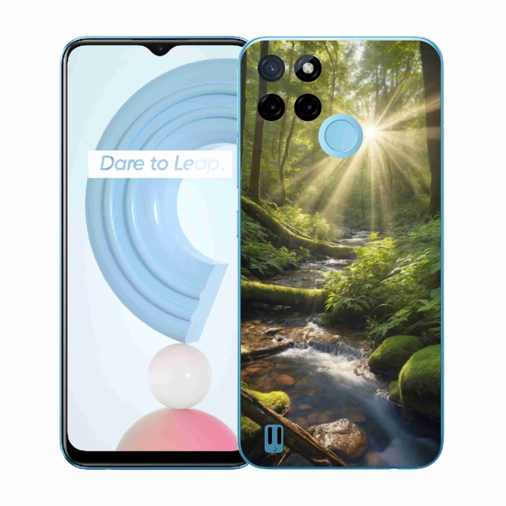 Zselés borítás mmCase for Realme C21Y/C25Y - erdő mélysége