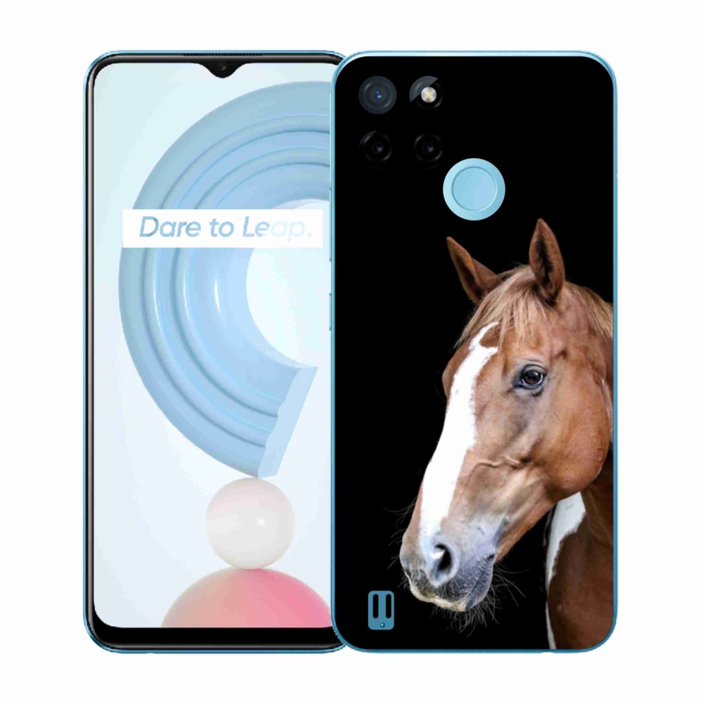 Zselés tok mmCase a Realme C21Y/C25Y készülékhez - barna ló 3