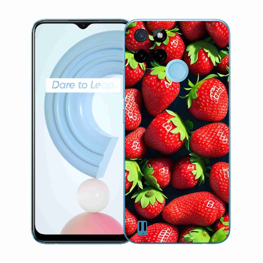 Zselés tok mmCase a Realme C21Y/C25Y készülékhez - eper