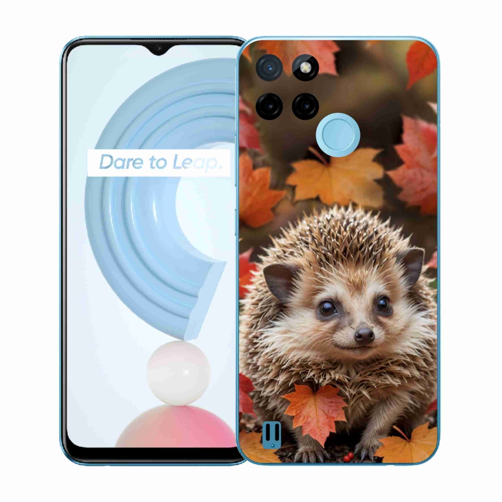 Gélfedél mmCase a Realme C21Y/C25Y - süni levelekben