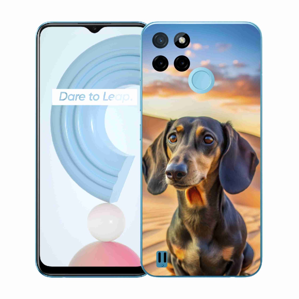 Zselés borítás mmCase a Realme C21Y/C25Y készülékhez - tacskó 3