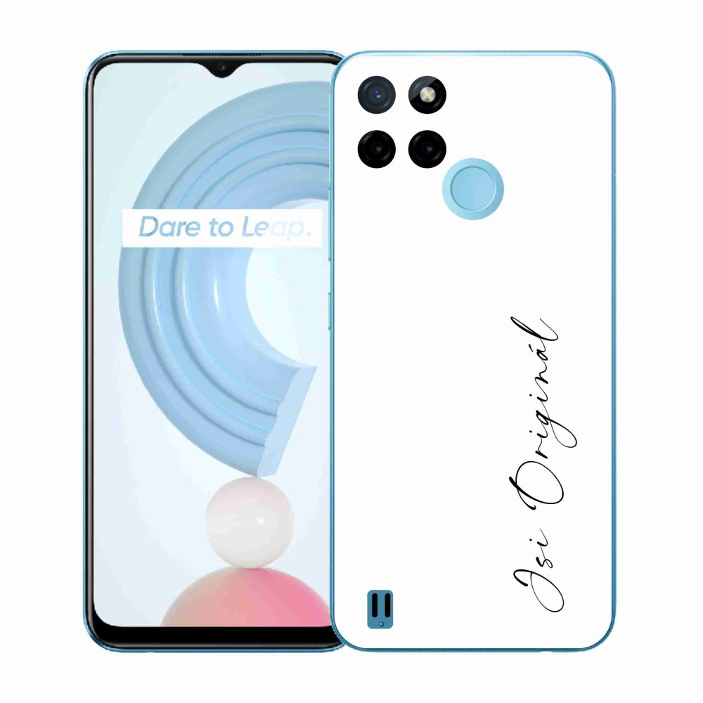 Gél borító mmCase a Realme C21Y/C25Y készüléken - te vagy az eredeti fehér háttér