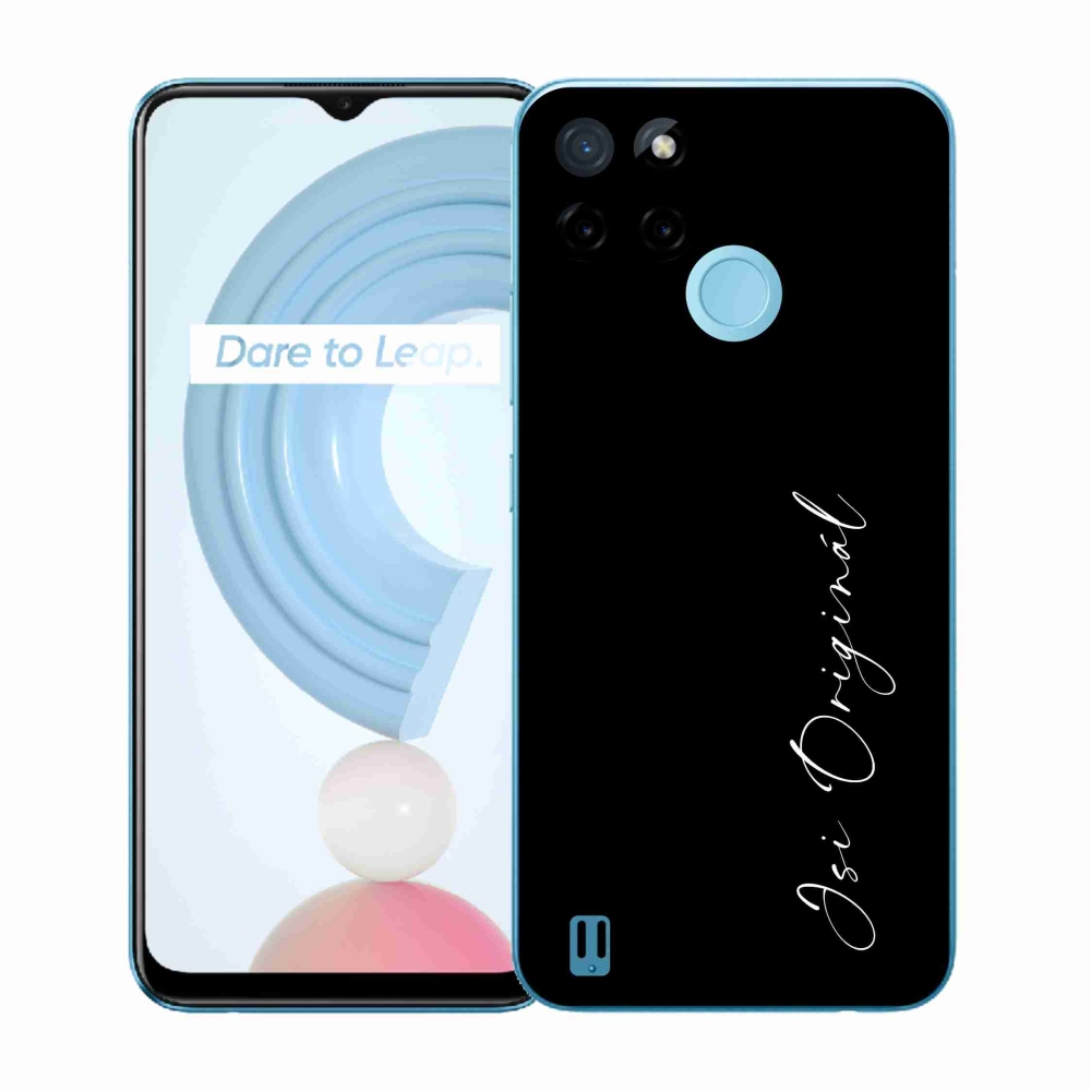 Gél borító mmCase a Realme C21Y/C25Y készülékre - te vagy az eredeti fekete háttér