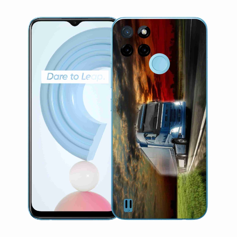 Zselés borítás mmCase a Realme C21Y/C25Y készülékhez - teherautó 4