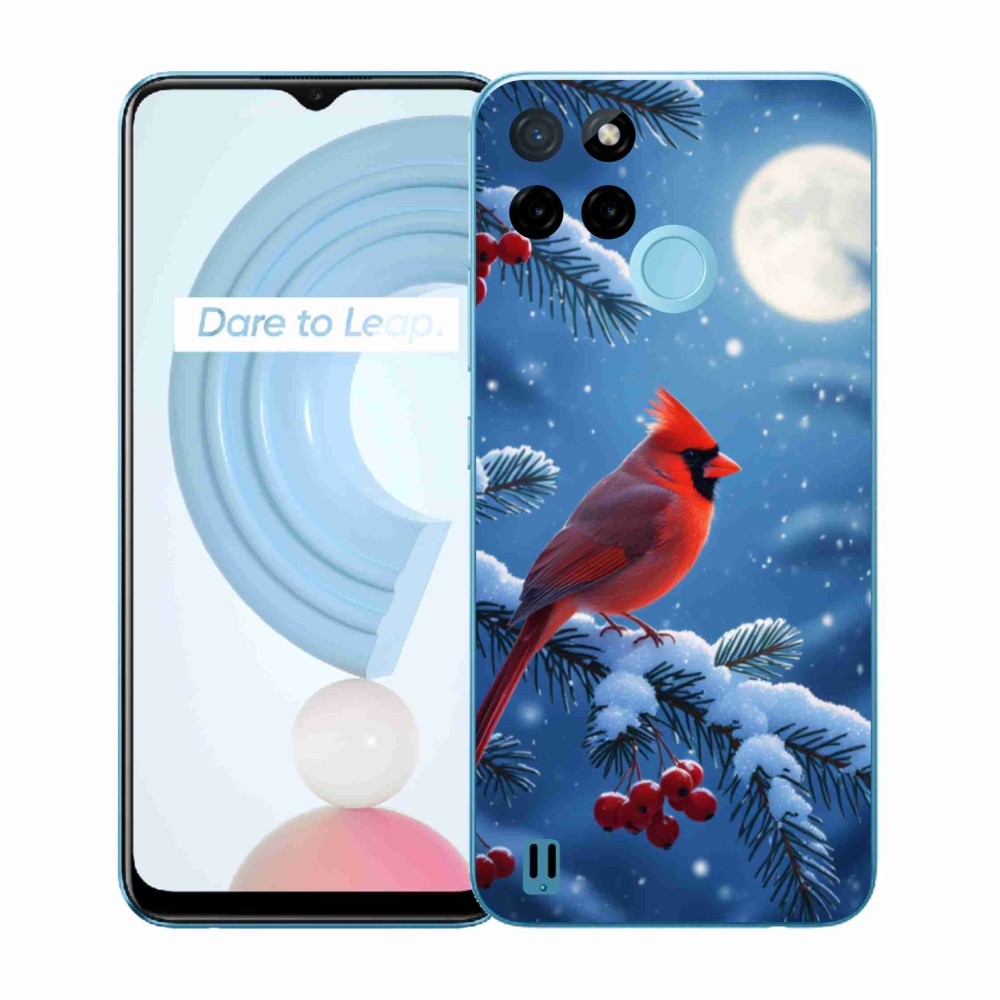 Zselés tok mmCase a Realme C21Y/C25Y készülékhez - kardinálpiros színű
