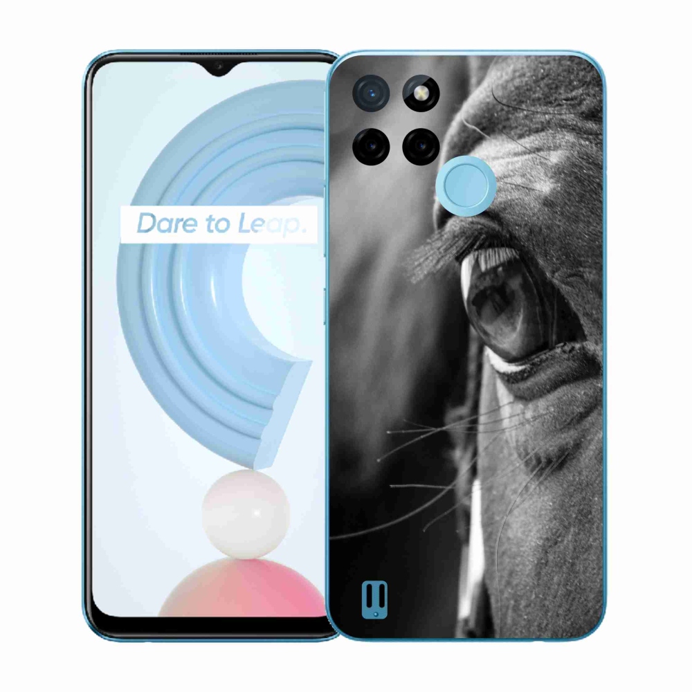 Gél védőburkolat mmCase a Realme C21Y/C25Y készülékhez - Ló nézet