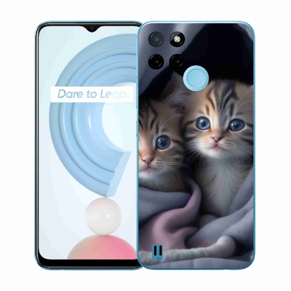 Zselés borítás mmCase a Realme C21Y/C25Y készülékhez - cat duo 2