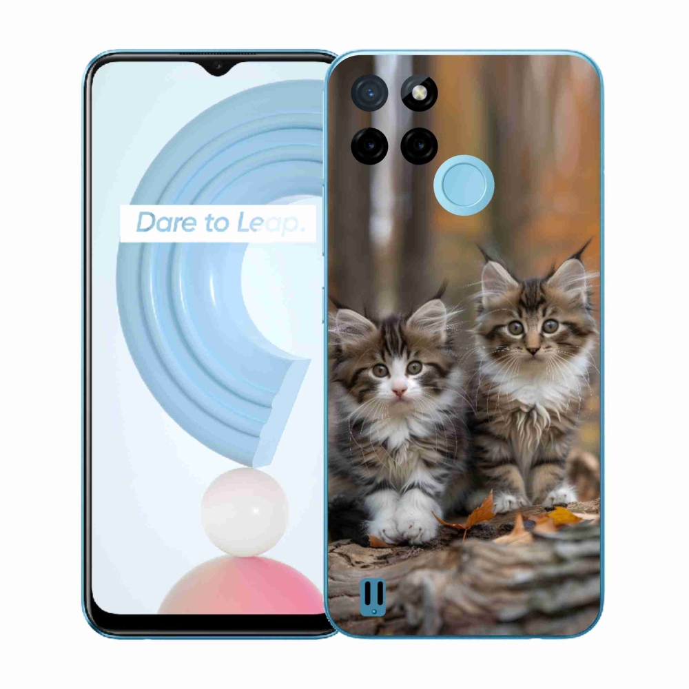 Zselés borítás mmCase a Realme C21Y/C25Y készülékhez - cat duo 3