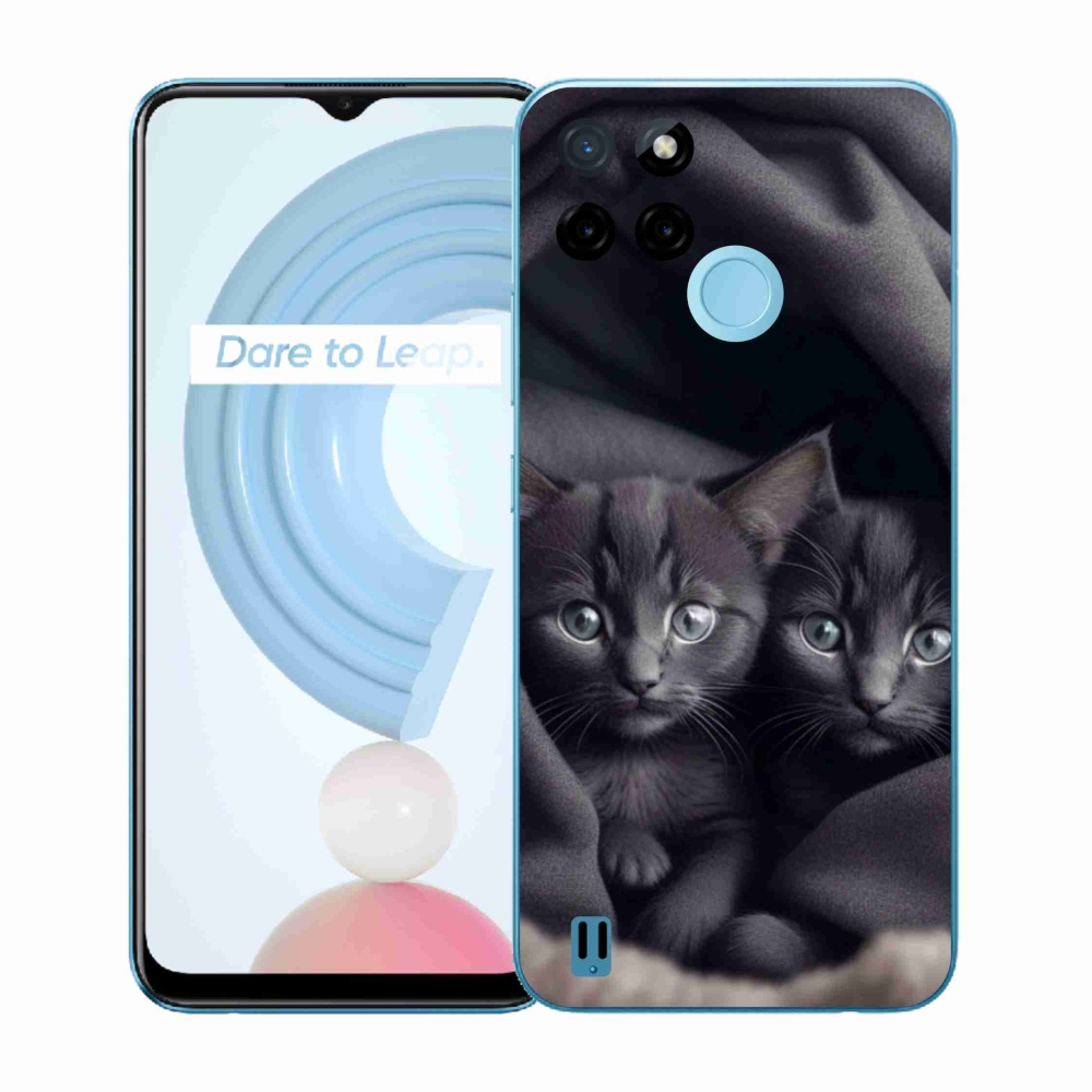 Zselés borítás mmCase a Realme C21Y/C25Y készülékhez - cat duo