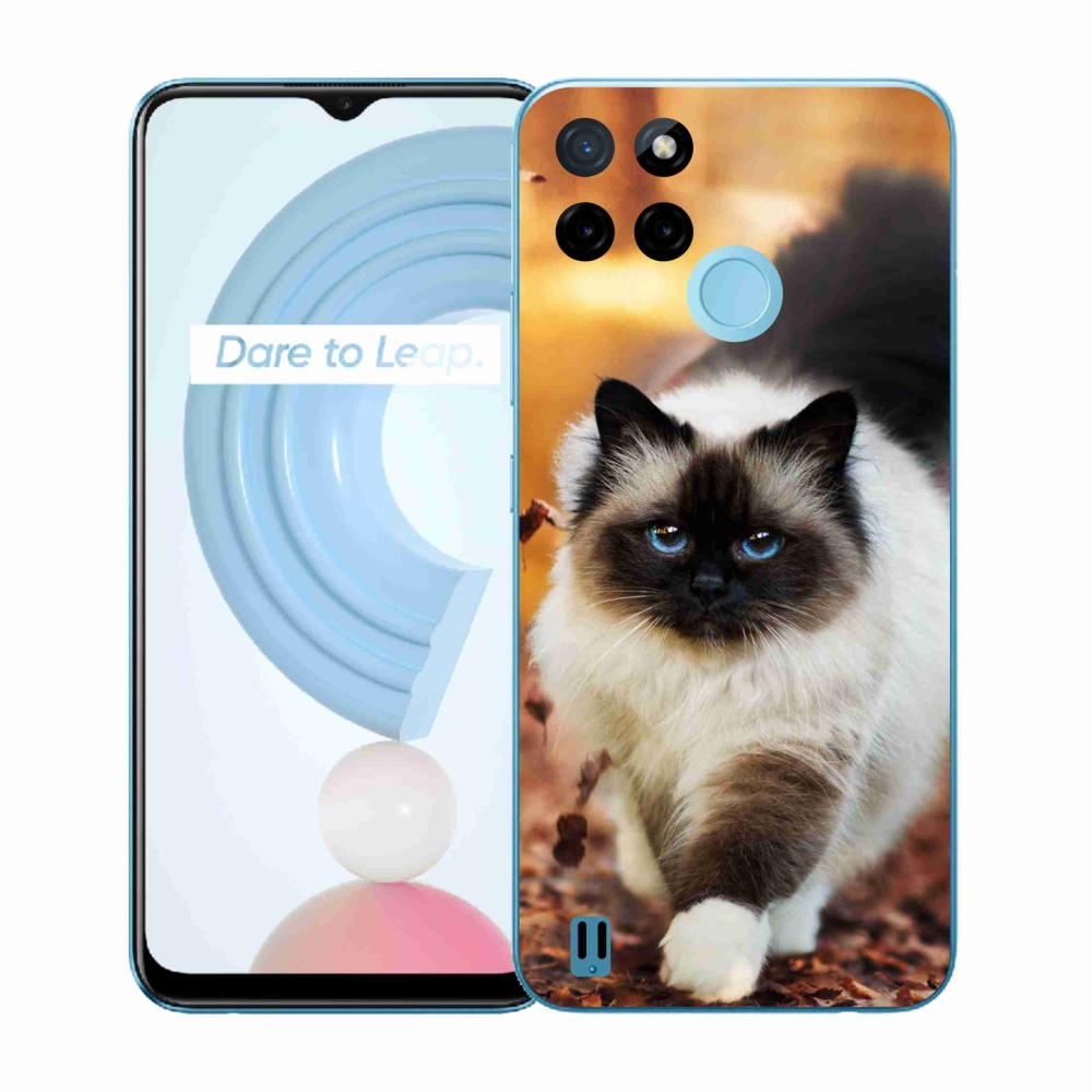 Zselés tok mmCase a Realme C21Y/C25Y készülékhez - cat