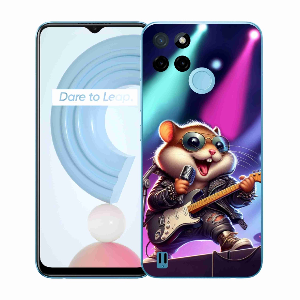 Gél borítás mmCase a Realme C21Y/C25Y készülékhez - hörcsög hintaló