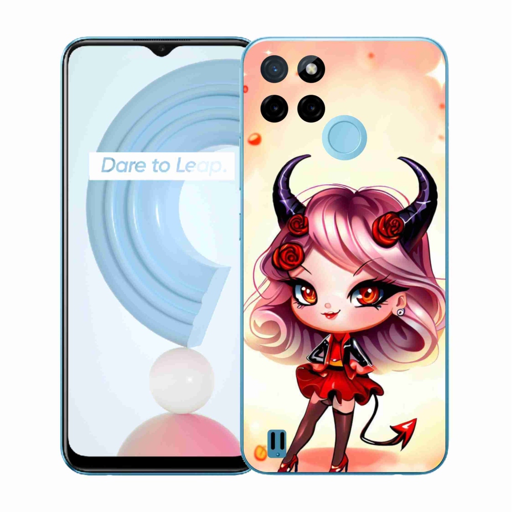 Zselés borítás mmCase a Realme C21Y/C25Y készülékhez - rajzfilmördög