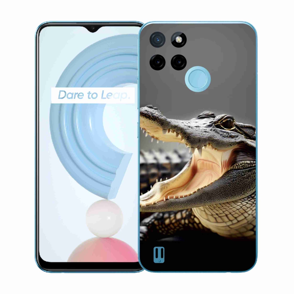 Zselés borító mmCase a Realme C21Y/C25Y készülékhez - krokodil