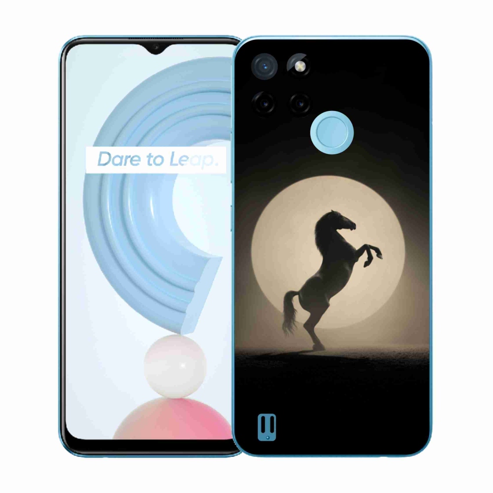 Zselés borítás mmCase a Realme C21Y/C25Y készülékhez - ló sziluettben