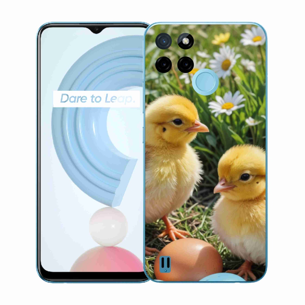 Zselés borítás mmCase a Realme C21Y/C25Y készülékhez - csibékhez