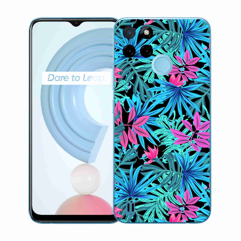 Zselés tok mmCase a Realme C21Y/C25Y készülékhez - virágok 3