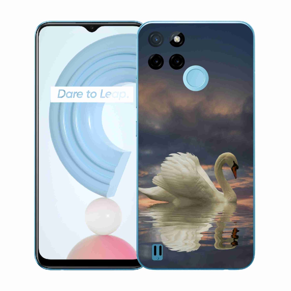 Zselés borító mmCase a Realme C21Y/C25Y készülékhez - hattyú