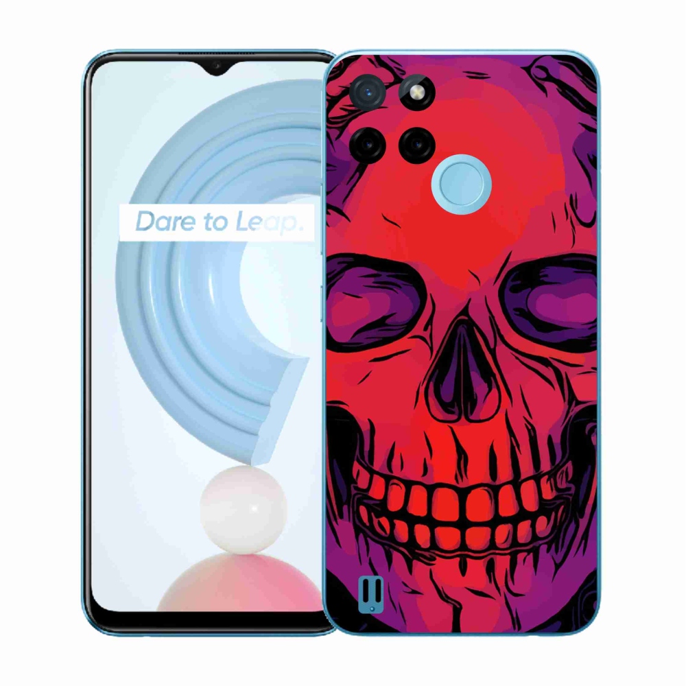 Zselés borítás mmCase a Realme C21Y/C25Y készülékhez - koponya