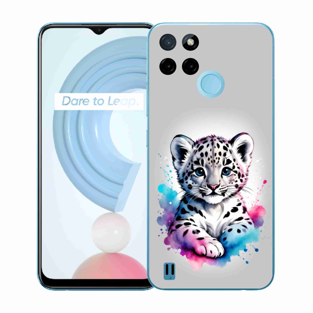 Zselés borítás mmCase a Realme C21Y/C25Y készülékhez - leopárd kölyök
