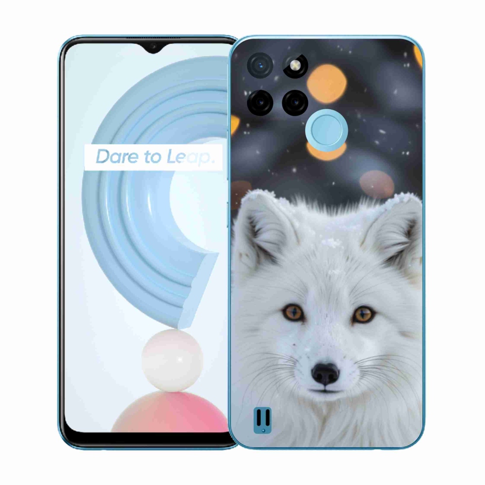 Zselés borítás mmCase a Realme C21Y/C25Y készülékhez - polár róka