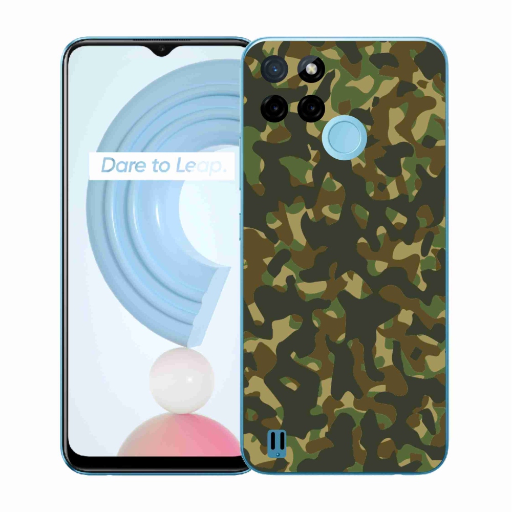 Zselés borítás mmCase a Realme C21Y/C25Y készülékhez - terepszínű mintázat 1