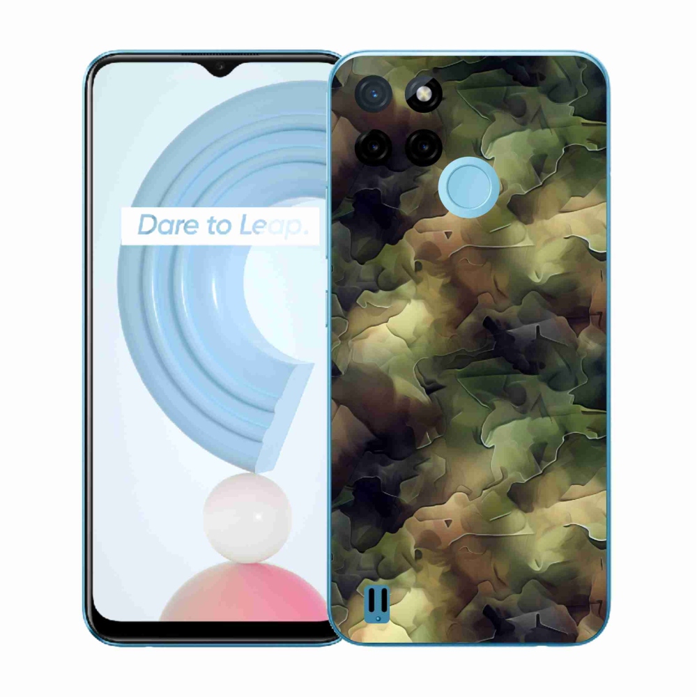 Zselés borítás mmCase a Realme C21Y/C25Y készülékhez - terepszínű minta 10