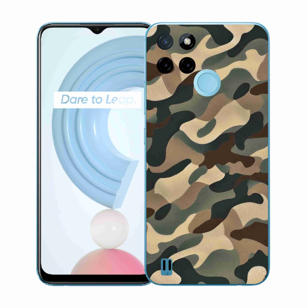 Zselés borítás mmCase a Realme C21Y/C25Y készülékhez - terepszínű minta 11